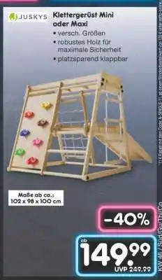 Netto Marken-Discount Klettergerüst Mini oder Maxi Angebot
