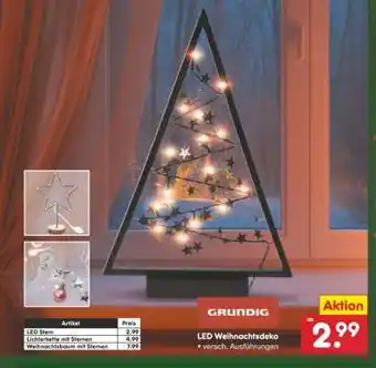 Netto Marken-Discount LED Weihnachtsdeko Angebot