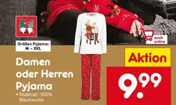 Netto Marken-Discount Damen oder Herren Pyjama Angebot