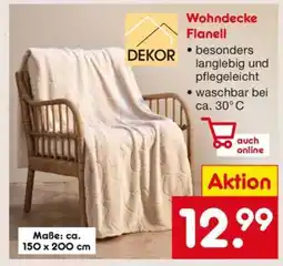 Netto Marken-Discount Wohndecke Flanell Angebot