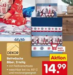 Netto Marken-Discount Bettwäsche Biber, 2-teilig Angebot