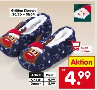 Netto Marken-Discount Hausschuhe Angebot