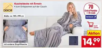 Netto Marken-Discount Kuscheldecke mit Ärmeln Angebot