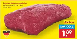 Netto Marken-Discount Falsches Filet vom Jungbullen Angebot