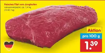 Netto Marken-Discount Falsches Filet vom Jungbullen Angebot