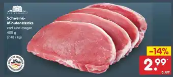Netto Marken-Discount Schweine-Minutensteaks Angebot