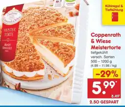 Netto Marken-Discount Coppenrath & Wiese Meistertorte Angebot