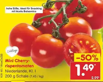 Netto Marken-Discount Mini Cherry Rispentomaten Angebot