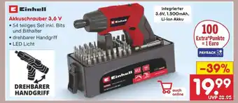 Netto Marken-Discount Akkuschrauber 3,6 V Angebot