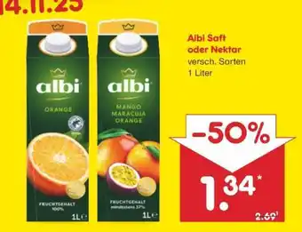 Netto Marken-Discount Albi Saft oder Nektar Angebot