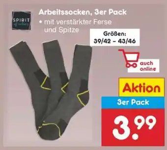 Netto Marken-Discount Arbeitssocken, 3er Pack Angebot