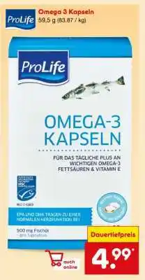 Netto Marken-Discount Omega 3 Kapseln Angebot