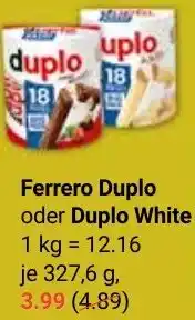 Globus Ferrero Duplo oder Duplo White Angebot