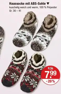 V Markt Haussocke mit ABS-Sohle Angebot