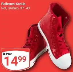 Globus Pailetten-Schuh Angebot