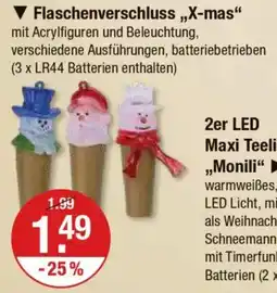 V Markt Flaschenverschluss,,X-mas" Angebot