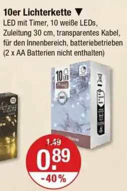 V Markt 10er Lichterkette Angebot