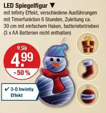 V Markt LED Spiegelfigur Angebot