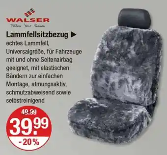 V Markt WALSER Lammfellsitzbezug Angebot