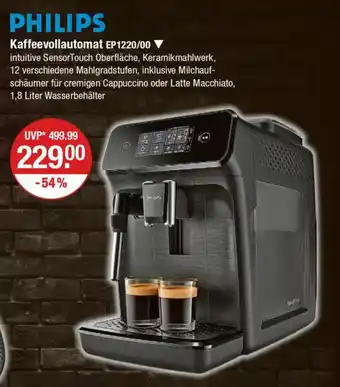 V Markt PHILIPS Kaffeevollautomat EP1220/00 Angebot