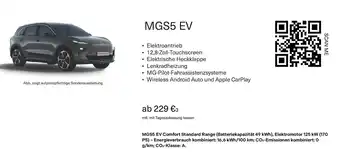 Furhmeister Exclusive Automobile MGS5 EV Angebot