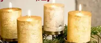 Thomas Philipps Rustik-Stumpenkerze Metallic Angebot