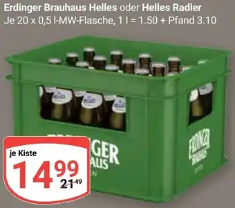 Globus Erdinger Brauhaus Helles oder Helles Radler Angebot