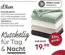 Möbel Buss s.Oliver Kuscheldecke Angebot