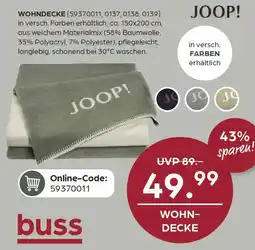 Möbel Buss Joop! wohndecke Angebot