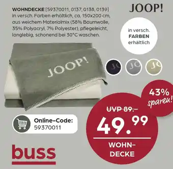 Möbel Buss Joop! wohndecke Angebot