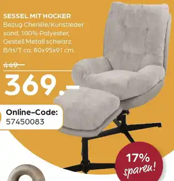 Möbel Buss Sessel mit hocker Angebot