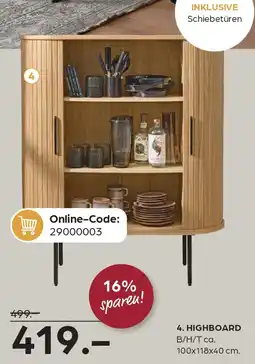 Möbel Buss Highboard Angebot