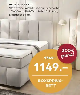 Möbel Buss Boxspringbett Angebot