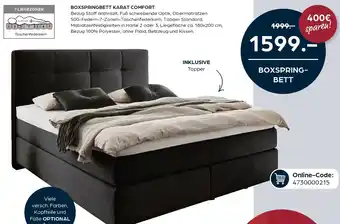Möbel Buss Boxspringbett karat comfort Angebot