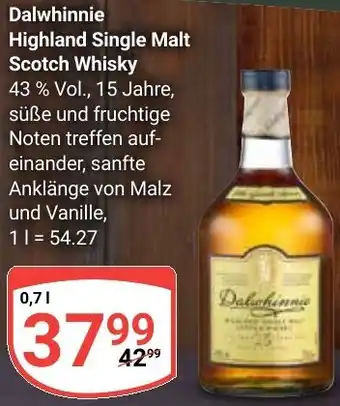 Globus Dalwhinnie Highland Single Malt Scotch Whisky Angebot