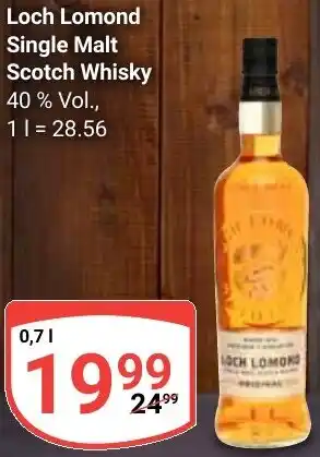 Globus Loch Lomond Single Malt Scotch Whisky Angebot