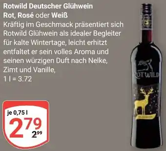 Globus Rotwild Deutscher Glühwein Rot, Rosé oder Weiß Angebot