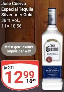 Globus Jose Cuervo Especial Tequila Silver oder Gold Angebot