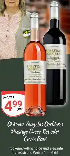 Globus Château Vaugelas Corbières Prestige Cuvée Rot oder Cuvée Rosé Angebot