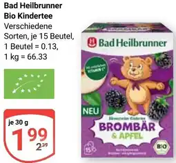 Globus Bad Heilbrunner Bio Kindertee Angebot