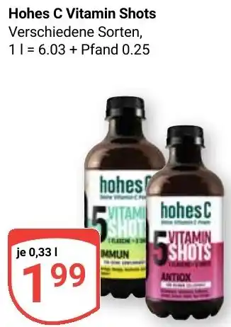 Globus Hohes C Vitamin Shots Angebot