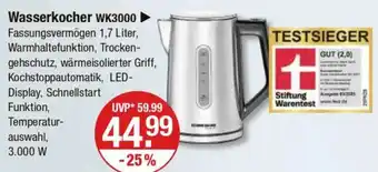 V Markt ROMMELSBACHER Wasserkocher WK3000 Angebot