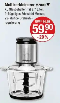 V Markt ROMMELSBACHER Multizerkleinerer MZ800 Angebot