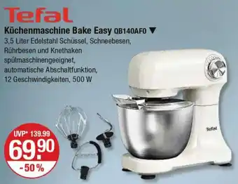 V Markt Tefal Küchenmaschine Bake Easy QB140AFO Angebot