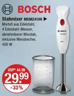 V Markt BOSCH Stabmixer MSM24100 Angebot