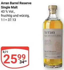 Globus Arran Barrel Reserve Single Malt Angebot