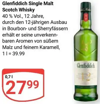 Globus Glenfiddich Single Malt Scotch Whisky Angebot