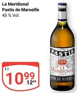 Globus Le Meridional Pastis de Marseille Angebot