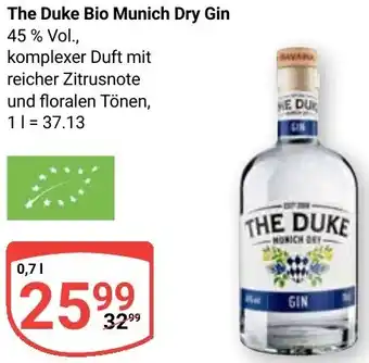 Globus The Duke Bio Munich Dry Gin Angebot