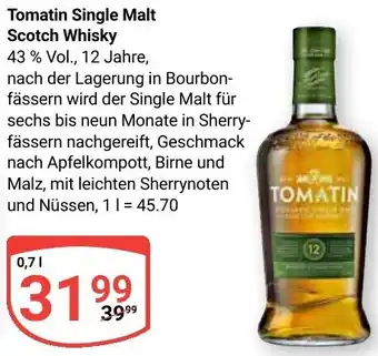 Globus Tomatin Single Malt Scotch Whisky Angebot